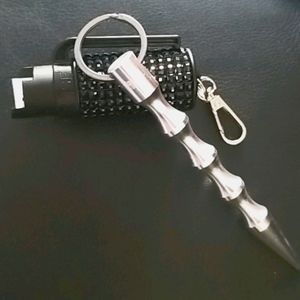 Self Defense-striking tool and pepper spray